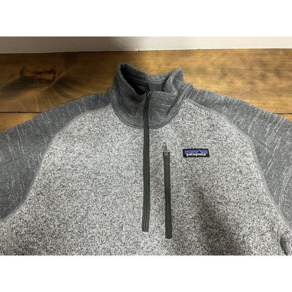 Patagonia Better Sweater Men’s Medium Gray Jacket 1/4 Zip - Picture 3 of 10